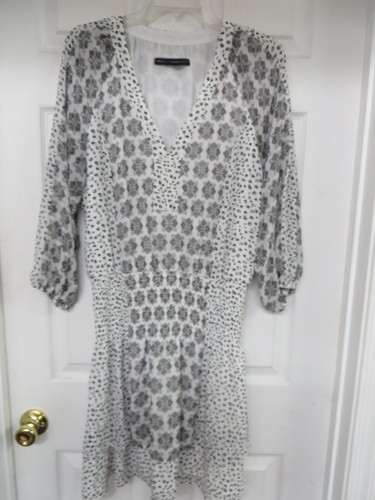 White House Black Market Mixed Print Tiered Blouson D… - Gem