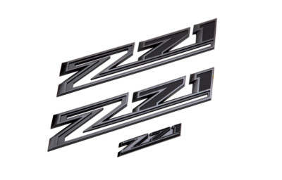 2021-2025 Chevrolet Silverado 1500 Z71 Emblems in Black GM OEM NEW