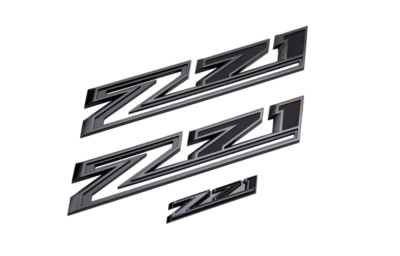 2021-2025 Chevrolet Silverado 1500 Z71 Emblems in Black GM OEM NEW