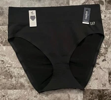 NWT GAP BODY XL BLACK RUCHED BACK BONDED STRETCH SEAMLESS SHAPING BRIEF PANTIES