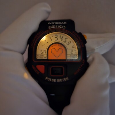 1989's SEIKO S240-400C SPORTS PULSE 腕時計 1989's SEIKO S240-400C SPORTS PULSE 腕時計 Vintage 38mm