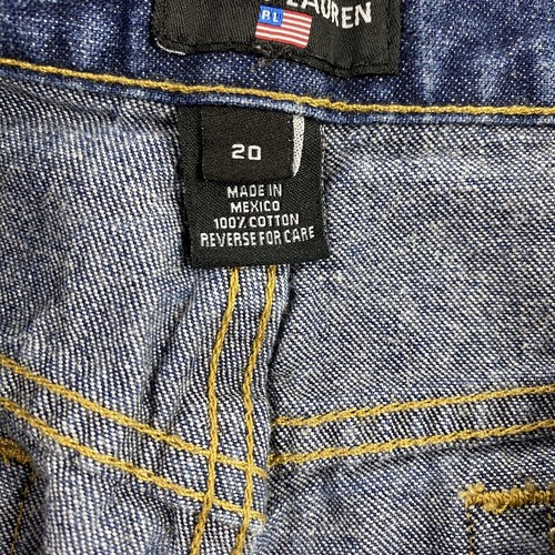 Polo Jeans Co Jeans Boys 20 Blue Denim Pants Straight Leg Ralph Lauren 30x30 - Picture 7 of 12