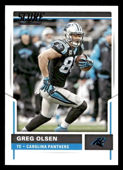 2017 Score #100 Greg Olsen Carolina Panthers