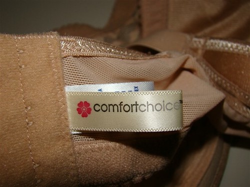 NEW Comfort Choice 50C Easy Enhancer Wirefree Allover Lace Bra Beige #42833 - Picture 4 of 4