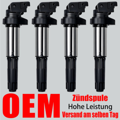 4X OEM  Zündspule für BMW E46 E39 E53 E60 E63 E65 E66 E88 X3 X5 M3 Z4 1213171221