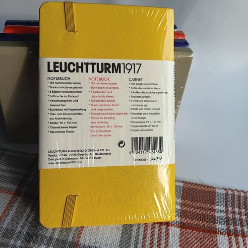 NEW-Fine Designed Great Price | Journal Dotted | Lemon | Pocket Size | Diary - Picture 3 of 6