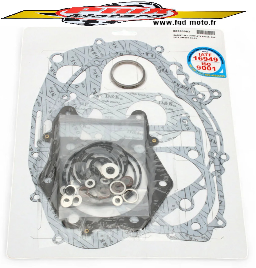 Joints moteur complets Suzuki DR 650 pour réfection et restauration moto 1990-1995