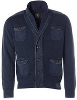 Kitaro Herren Strickjacke Jacke Schalkragen Dark Blue M K7699