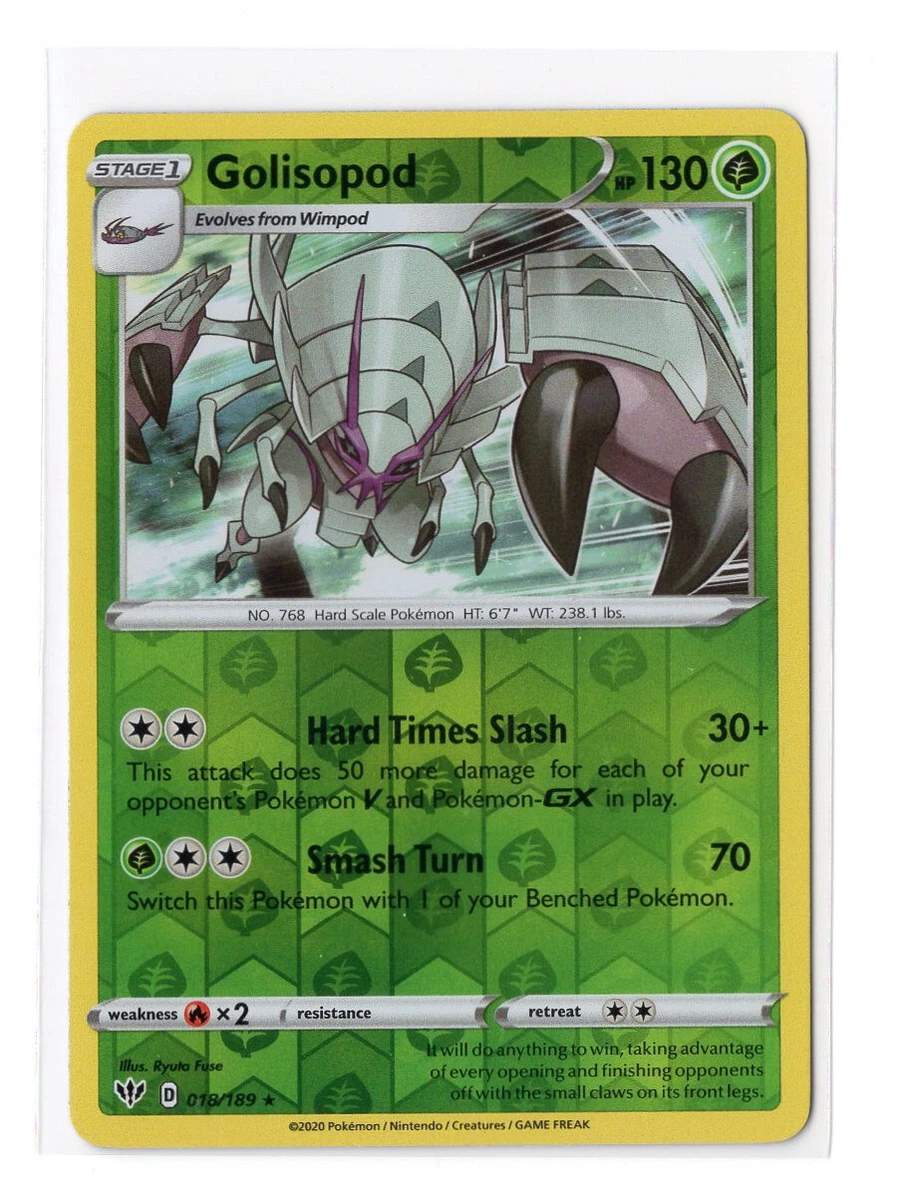 golisopod pokemon card value Pokémon TCG Cards for sale The item may be similar but not exactly the same as the image (e.g Golisopod-GX | Burning Shadows |