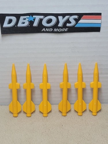 Vintage GI Joe Persuader Missile Rocket Part LOT of 6 ARAH 1987 - COMPLETE SET