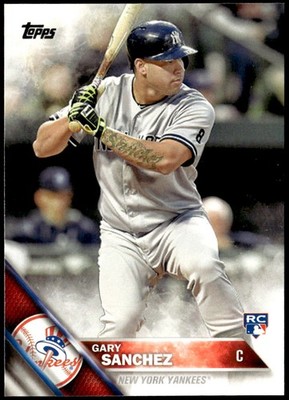 2016 Topps #675 Gary Sanchez Rookie E1
