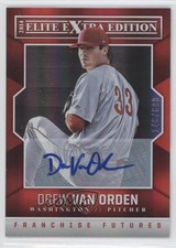 2014 Elite Extra Edition Franchise Futures Signatures Drew Van Orden Auto 3d4