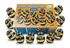 Honey Bee Number Stones, Set of 20