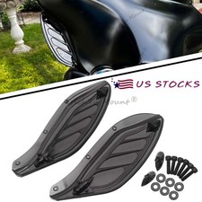Adjustable Smoke Fairing Side Wind Air Deflector For Harley 96--13 Touring Glide