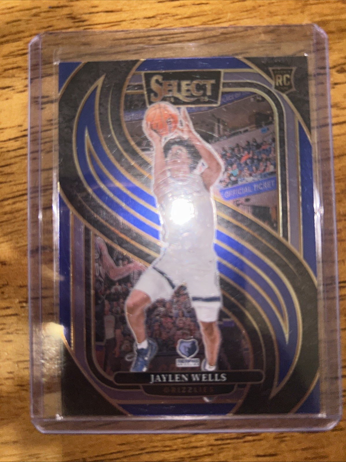 2024-25 Panini Select - Premier Level Jaylen Wells #188 Blue Prizm (RC)