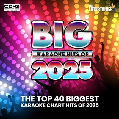 2025 Karaoke Chart Hits Mr Entertainer Big Hits Doppel CDG Disc Set. Pop Top 40