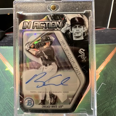 2025 Bowman Draft Billy Carlson In Action Autograph Chicago White Sox Topps #99