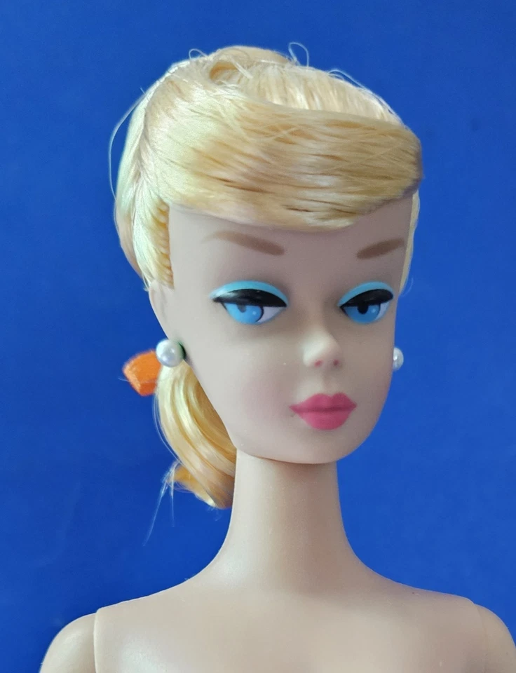 Vintage Barbie LEMON BLONDE Swirl Ponytail Doll Nude Reproduction RePRO - Image 3 of 4
