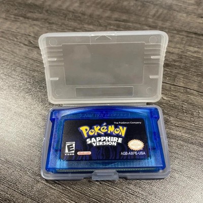 Pokemon Sapphire Version GBA Game Cartridge USA English RTC Flash Save Tested GB