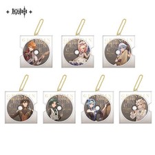 miHoYo Genshin Impact CD Shape Keychain Concert 2023 Official Acrylic Keyring