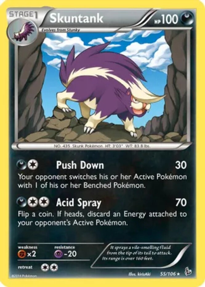 Skuntank - 55/106 - Rare - Heavily Played