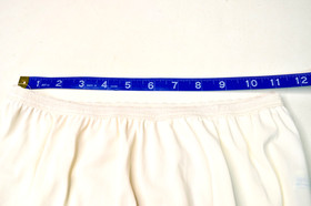 Sz M L Half Slip Henson Kickernick White Nylon Plain Long 37" 1960s