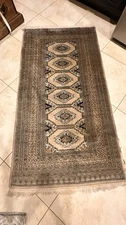 Rare Vintage Middle Eastern RUG Hand Knotted Gorgeous