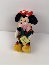 The Disney Store Minnie Mouse  For Teacher  Mini 9  Bean Bag PLUSH Plushie Toy