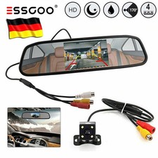 Auto Rückfahrkamera mit Rückspiegel Monitor - 170° Weitwinkel Einparkkameras