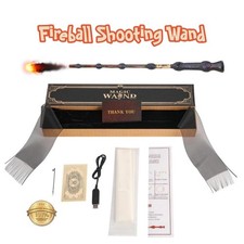 Fireball Shooting Magic Wand Dumbledore 16" Cosplay Collectible Prop Toy Gift