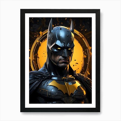 Batman 6 Kunstdruck gerahmt Wandbild Poster Leinwanddruck Bild