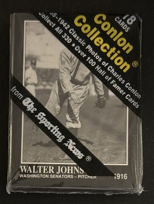 1991 Sporting News Conlon Collection Pack Showing Walter Johnson & Joe McCarthy