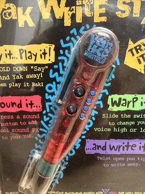 Yak Write SFX Vintage 1996 Voice Recording Sound FX Device Yes Bak