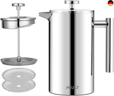 MaxMiuly Kaffeebereiter French Press 0,35 Liter Klein Kaffeezubereiter