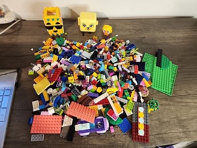 LEGO Lot Of Lego Classic 10698 Yellow Brick Container Full of Legos 2.5 Lbs