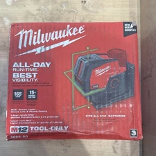 Milwaukee 3622-20 M12 Green Cross Line Laser