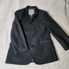 Appaman Fine Tailoring Boys Black Suit Jacket Blazer Coat Size 7