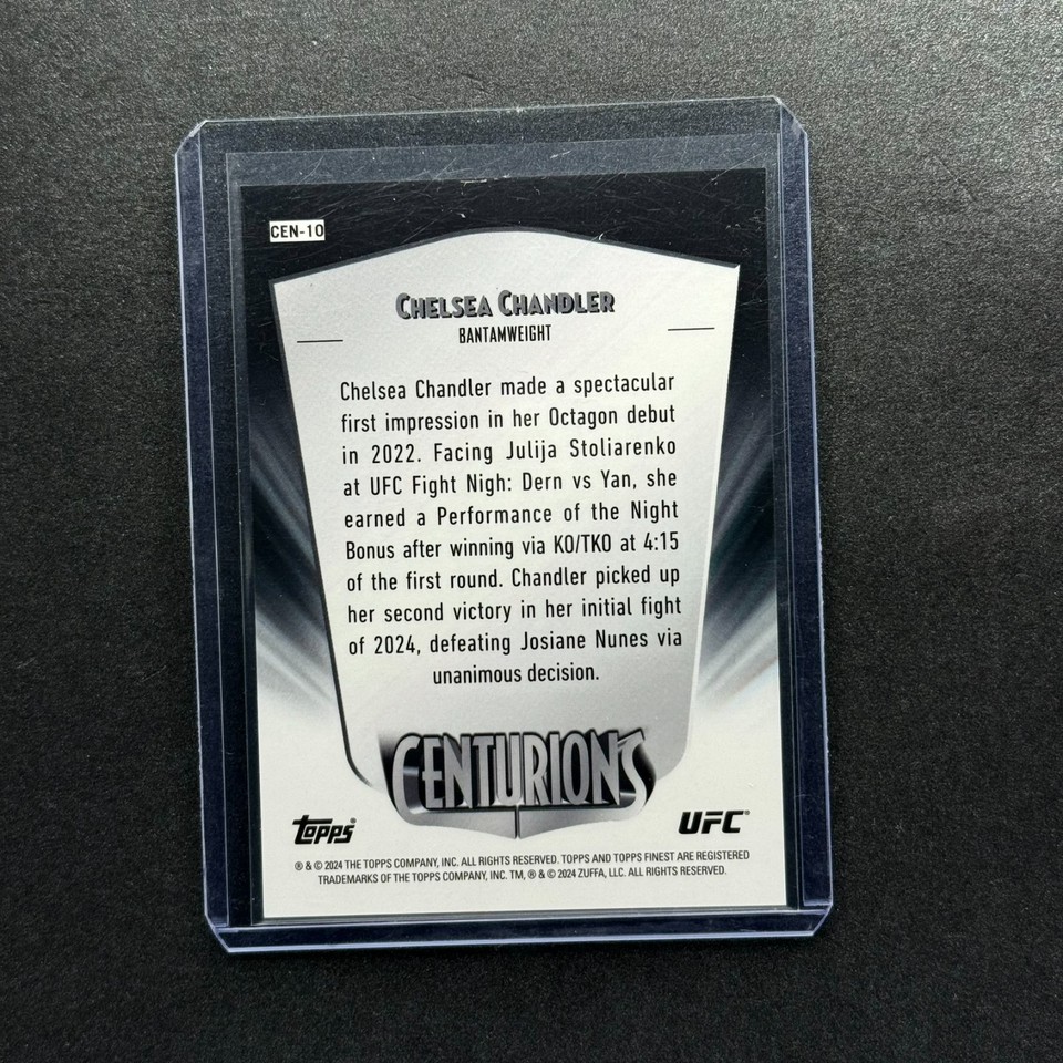 2024 TOPPS FINEST UFC CHELSEA CHANDLER CENTURIONS RC ROOKIE CASE HIT | eBay