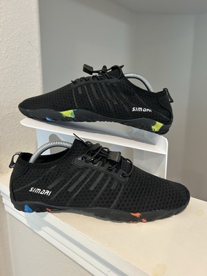 Simari Mens Sz 8 Womens Sz 10 Black Slip On Water Shoes Swim Diving Surf EU 41