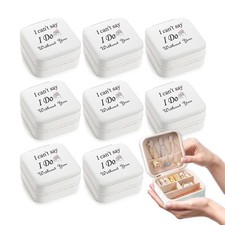 8 Pcs Bridesmaid Proposal Jewelry Box Gifts 'I Can'T Say I Do Without You' Br...