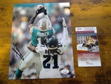Devante Parker Autographed/Signed Miami Dolphins 8x10 Photo with Stand Frame