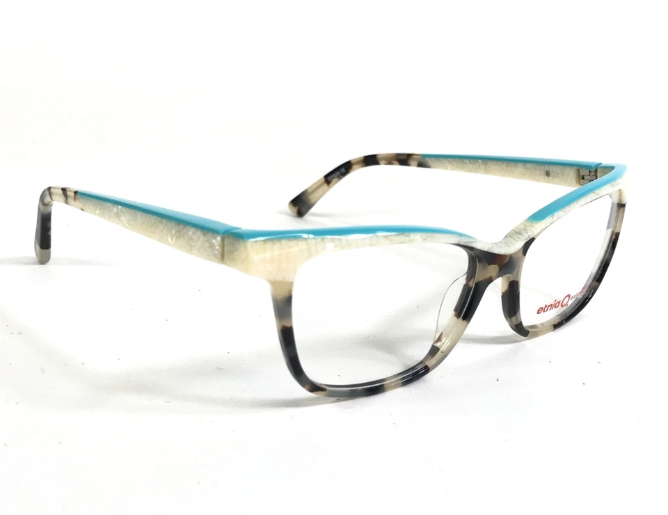 Etnia Barcelona Eyeglasses Frames WELS HVWH Havana White Pearl Blue 52-15-140 - Image 2 of 4