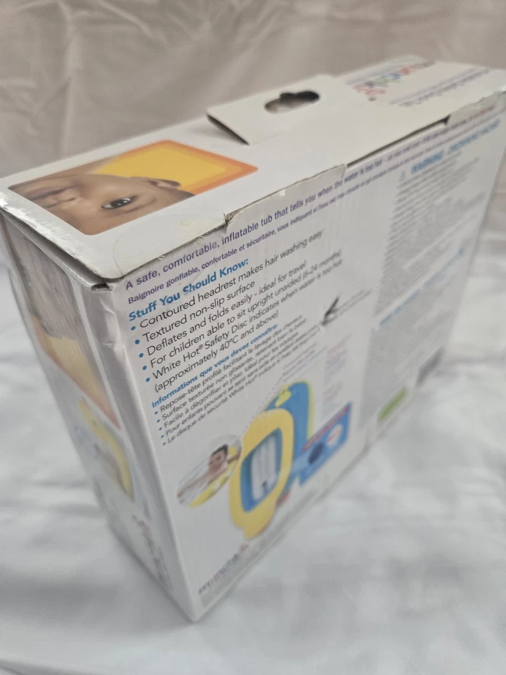 Bañera Inflable de Seguridad Pato para Bebé Munchkin 6-24 Meses NUEVA EN CAJA (Caja Dañada Foto 4 de 4