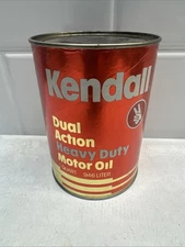 Kendall Dual Action Heavy Duty API Service Motor Oil One U.S Quart Full