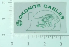 Vintage The Okonite Company Cables Ramsey New Jersey Coal Mining Sticker Decal