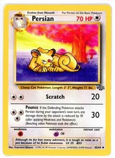 Pokémon TCG Persian Jungle Card 42/64 Regular LP Condition