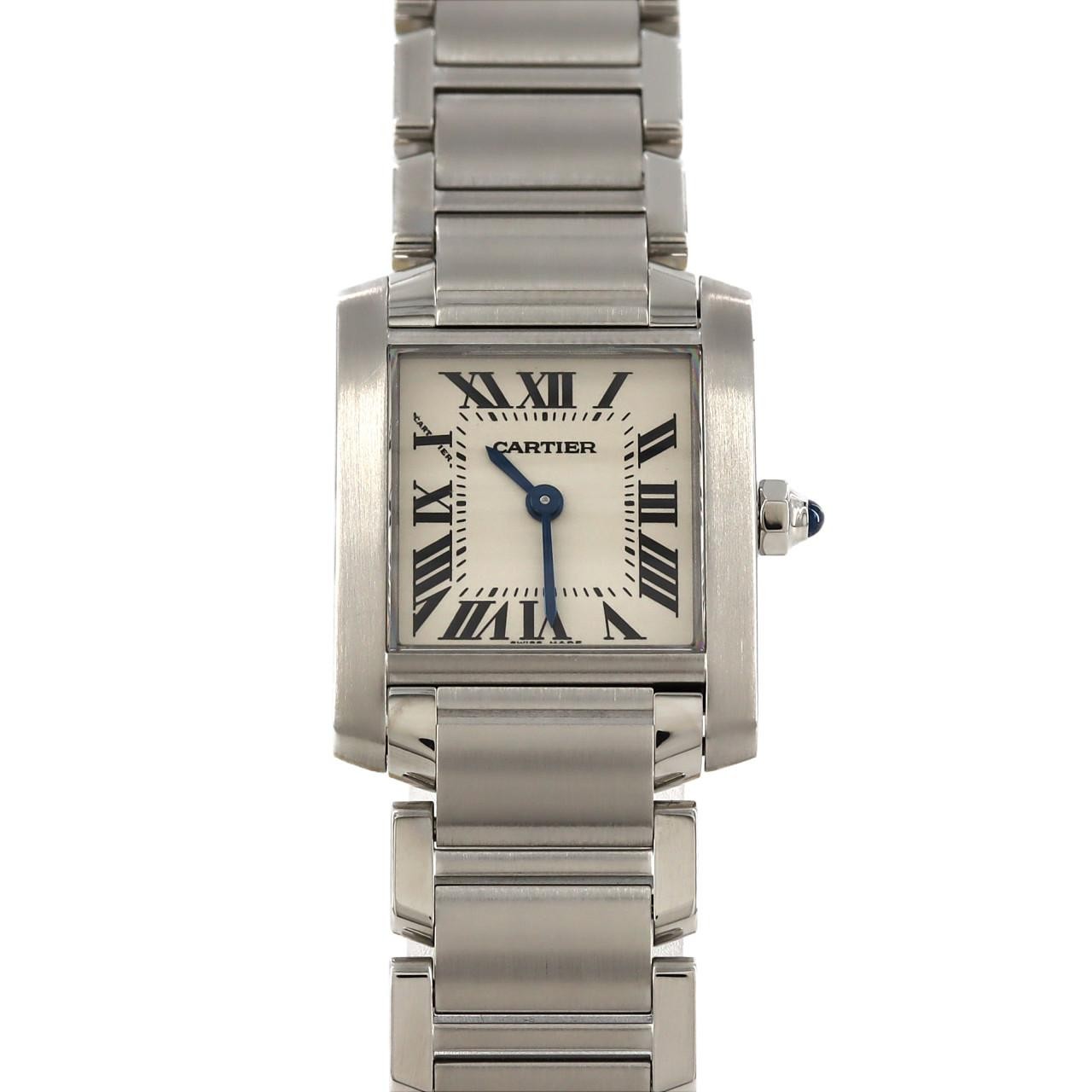 Cartier Tank Francaise SM W51008Q3 Stainless Steel Quartz Watch 270-004-034-2327