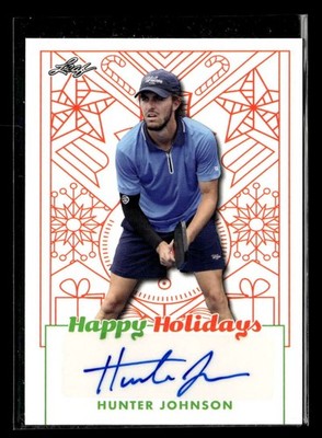 2023 Leaf Happy Holidays Hunter Johnson #BA-HJ1 Auto Autograph TV350