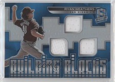 2021 Spectra Building Blocks Materials Neon Blue Prizm 33/50 Ryan Weathers 3c7