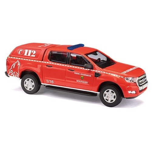Busch 52846 - 1/87 Ford Ranger With Hardtop, FW Wolfhagen - New